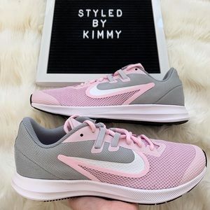 NIKE Downshifter Running Shoes White Pink NEW